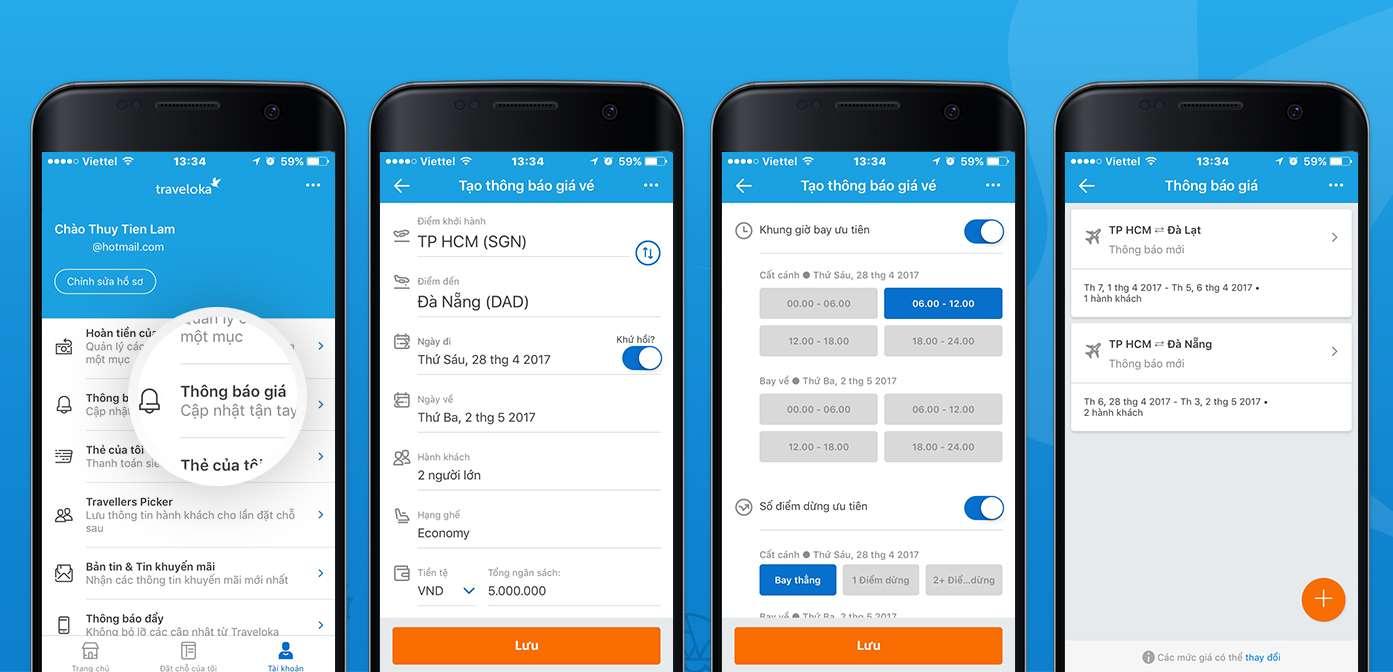 Tính năng thông báo giá giúp bạn không bỏ lỡ các chuyến bay Jetstar giá rẻ nhất